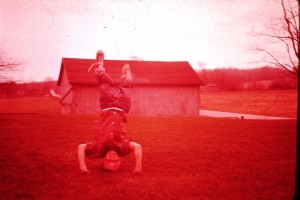Gary doing a Hand Stand at the farm 1963