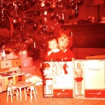 Joan at home with Barbie and Ken Dolls Kline Blvd Frederick Maryland Christmas 1963